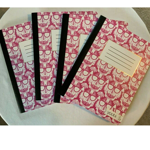YOOBI Composition Notebooks (Lot of 4) 100 Sheets College Rule Back To School - Picture 2 of 4
